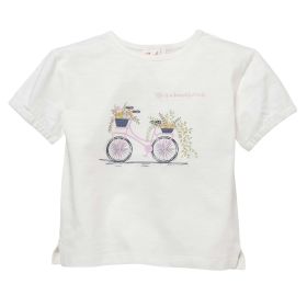 Mädchen T-Shirt "Fahrrad" weiß 