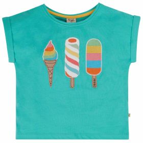 Mädchen T-Shirt türkis "Icecream"