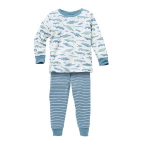 Pyjama "Krokodile" blau 