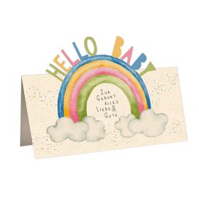 Geburtskarte Regenbogen "Hello Baby"