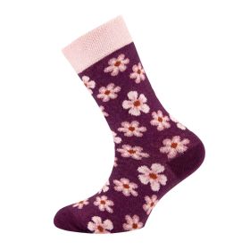 Socken rosa-lila Blümchen