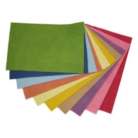 Bastelfilz in kräftigen Farben | 10 Platten