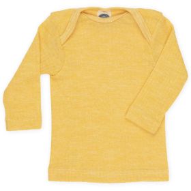 Schlupfhemd Baumwolle Wolle Seide gelb