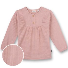 Blusenshirt Waffelpique rosa