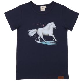 T-Shirt Pferd dunkelblau