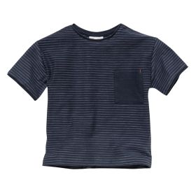 T-Shirt dunkelblau geringelt