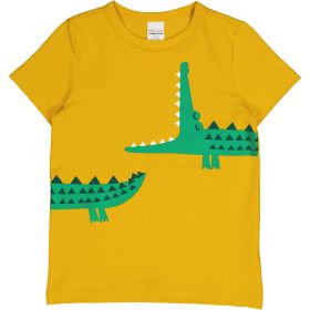 T-Shirt "Krokodil" gelb 