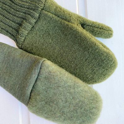 Wollfleece und Wollwalk Handschuh im Vergleich
