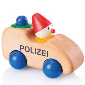 Holzauto - Paul Polizeiwicht mit Hupe