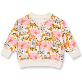 Sweatshirt "Safari" creme-bunt 