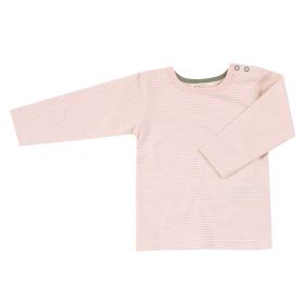 Langarmshirt rosa-weiß geringelt