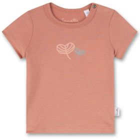 T-Shirt "Blätter" apricot