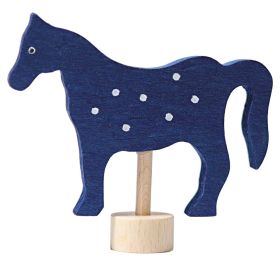 Geburtstagsstecker Pferd Blau