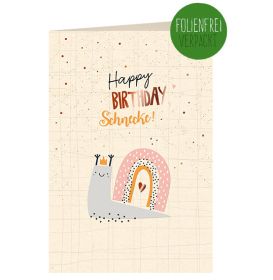 Geburtstagskarte Schnecke