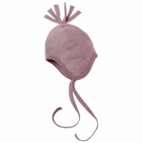 Wollfleece Mütze Baby rosa
