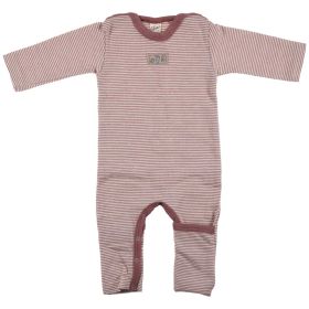 Overall Wolle Seide Ringel mauve
