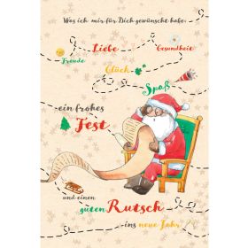 Weihnachtskarte Weihnachtsmann