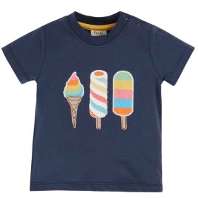 T-Shirt dunkelblau "Icecream"