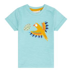 T-Shirt Baby türkis "Papagei"