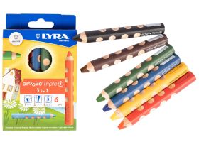 Jumbo Buntstifte für Malanfänger 6 Farben