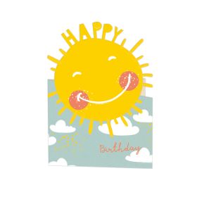 Geburtstagskarte Sonne