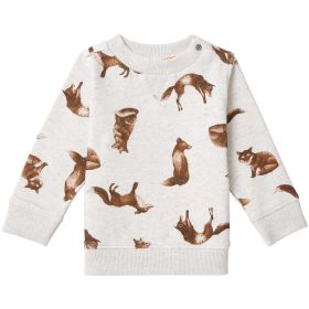 Sweatshirt "Fuchs" natur meliert