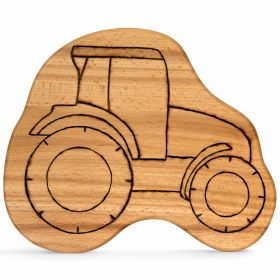 Frühstücksbrettchen Holz - Traktor