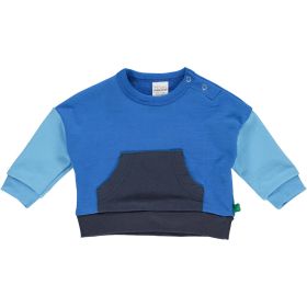 Sweatpullover blau Color-Block Design