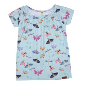 T-Shirt "Schmetterlinge" mint