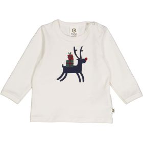 Baby Langarmshirt creme "Rudolph"