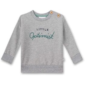 Sweatshirt "little optimist" grau