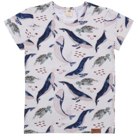 T-Shirt "Wale & Schildkröten" weiß 