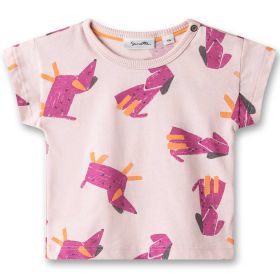 T-Shirt "Hunde" rosa 74